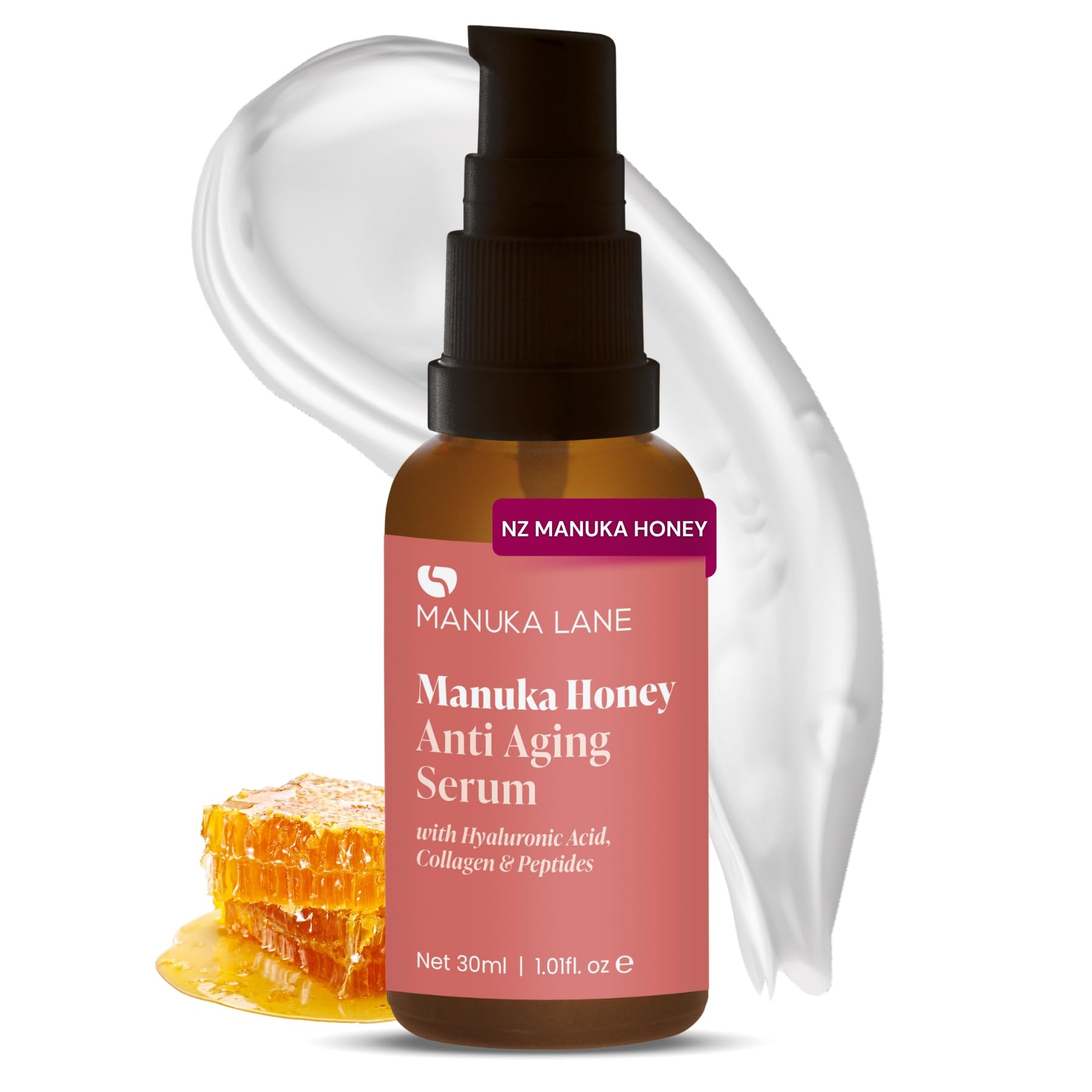 Amazon.com: Manuka Lane Manuka Honey Face Serum with Collagen